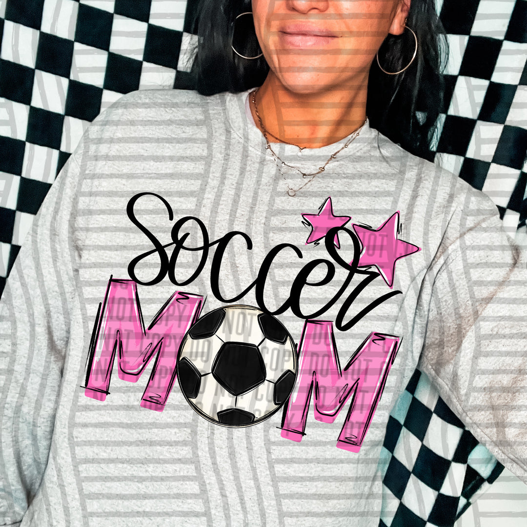 Sports Mom Soccer DTF Print