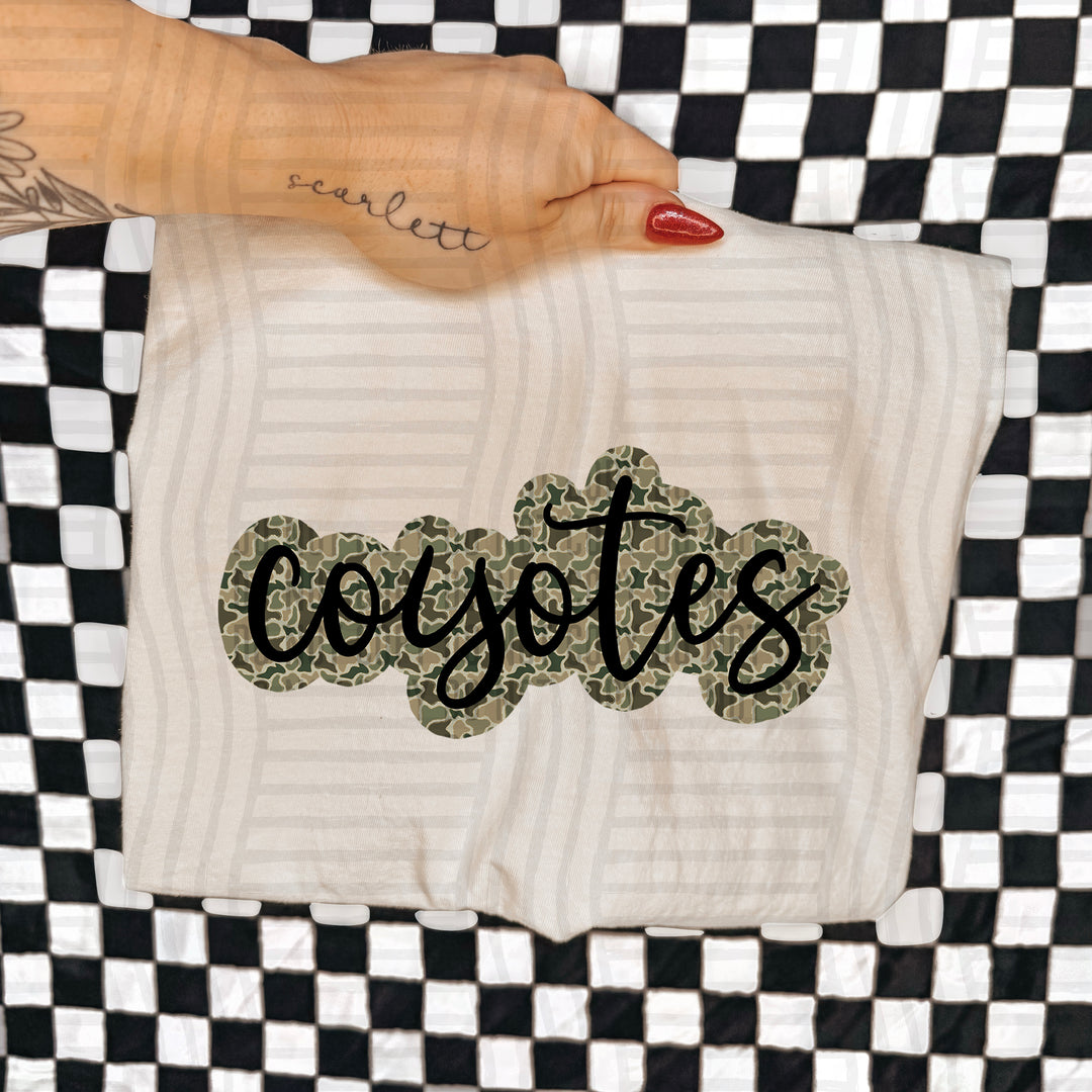Camo Mascots DTF Print