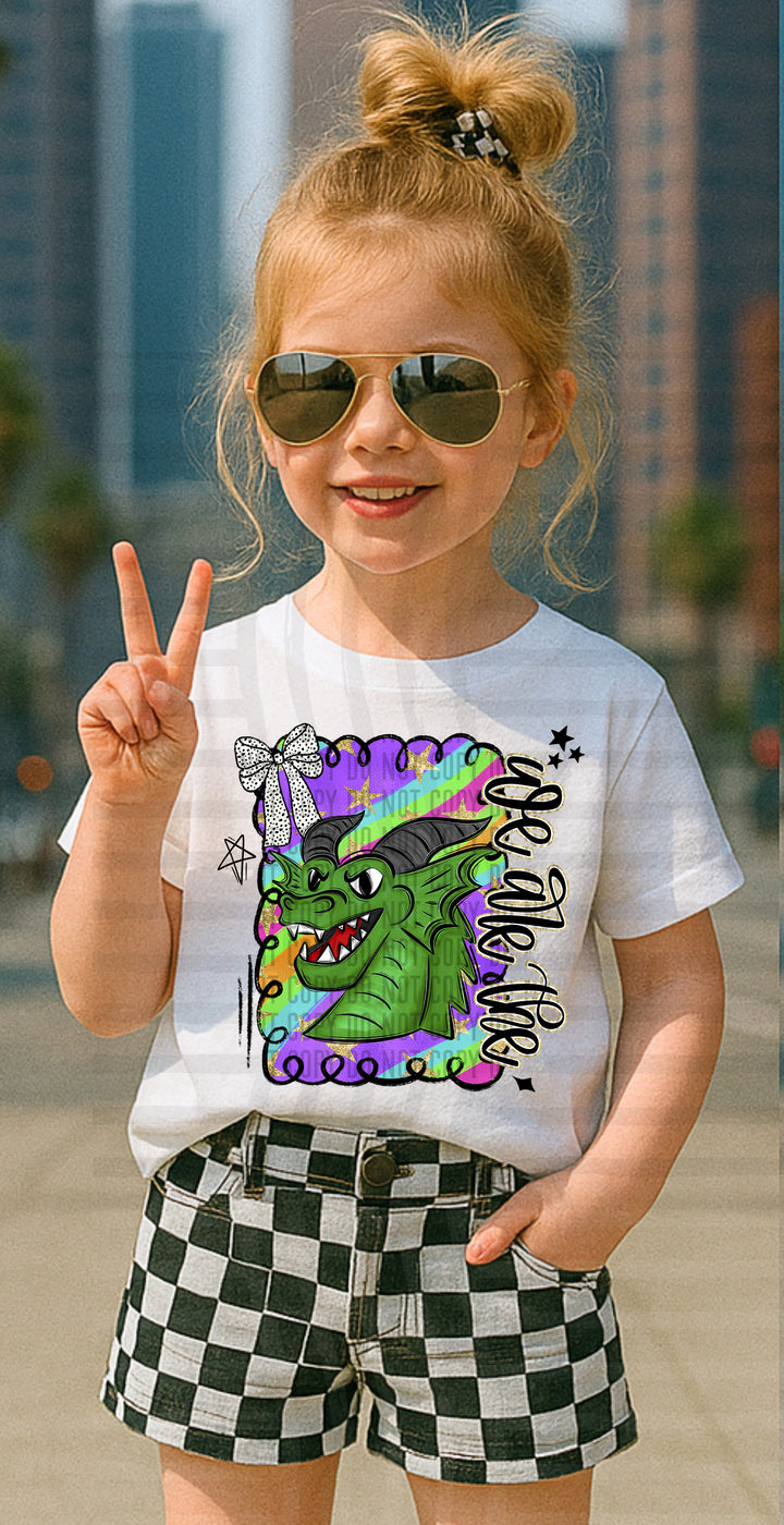 Preppy Swirl Mascot DTF Print