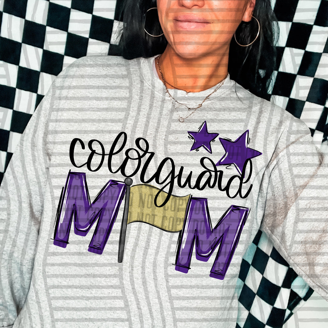 Sports Mom Colorguard DTF Print