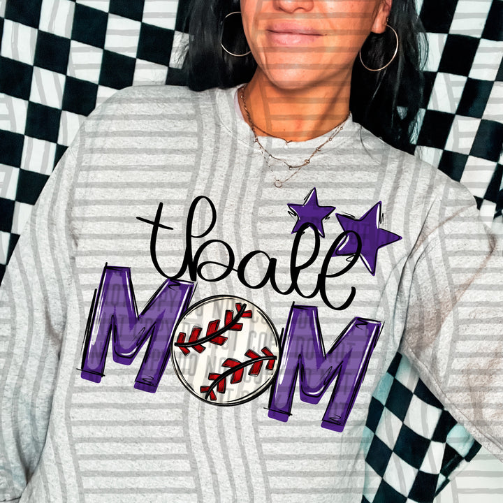 Sports Mom Tball DTF Print