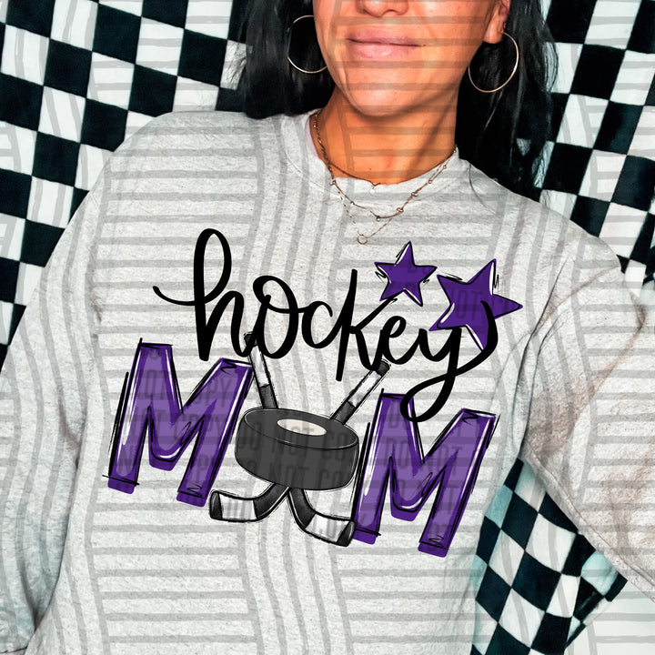 Sports Mom Hockey DTF Print