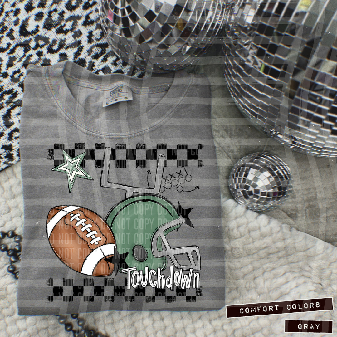 Football Helmet DTF Print