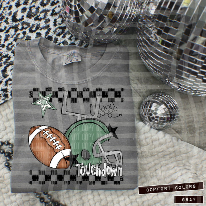 Football Helmet DTF Print