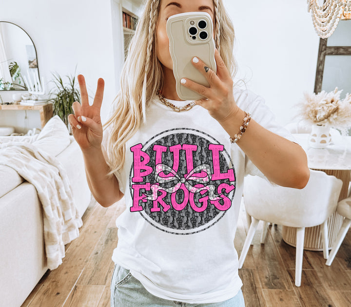 Hot Pink Lace DTF Print