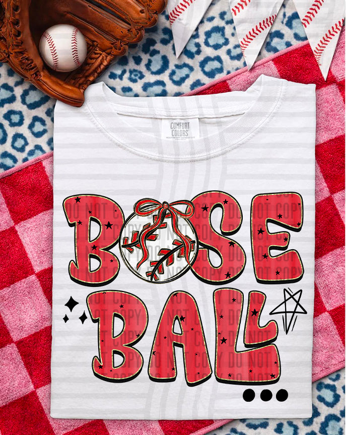Baseball Retro DTF Print