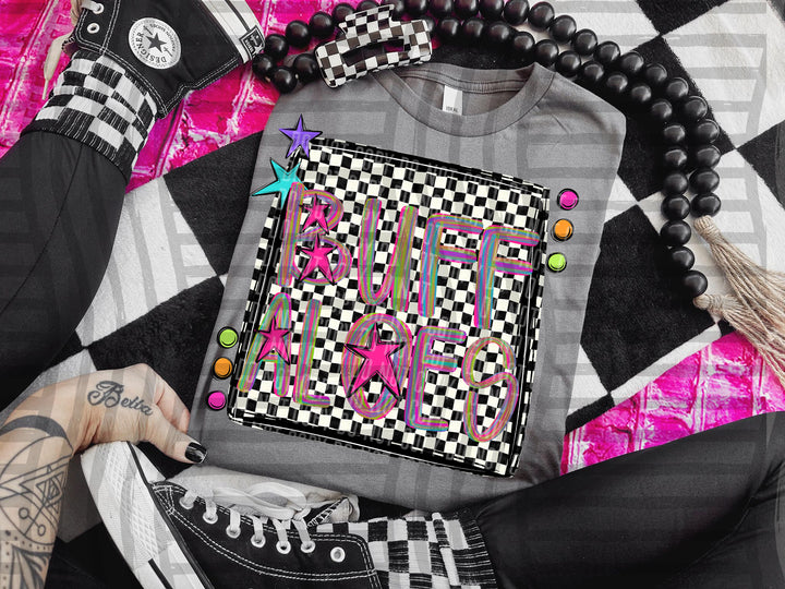 Pink Brushstroke Preppy DTF Print