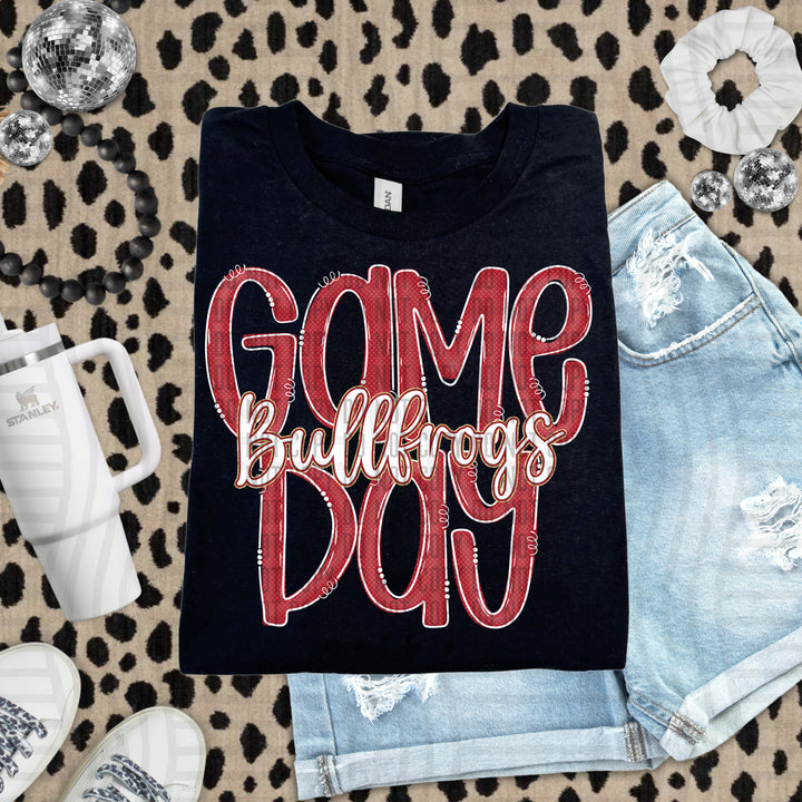 Doodle Gameday Crimson DTF Print
