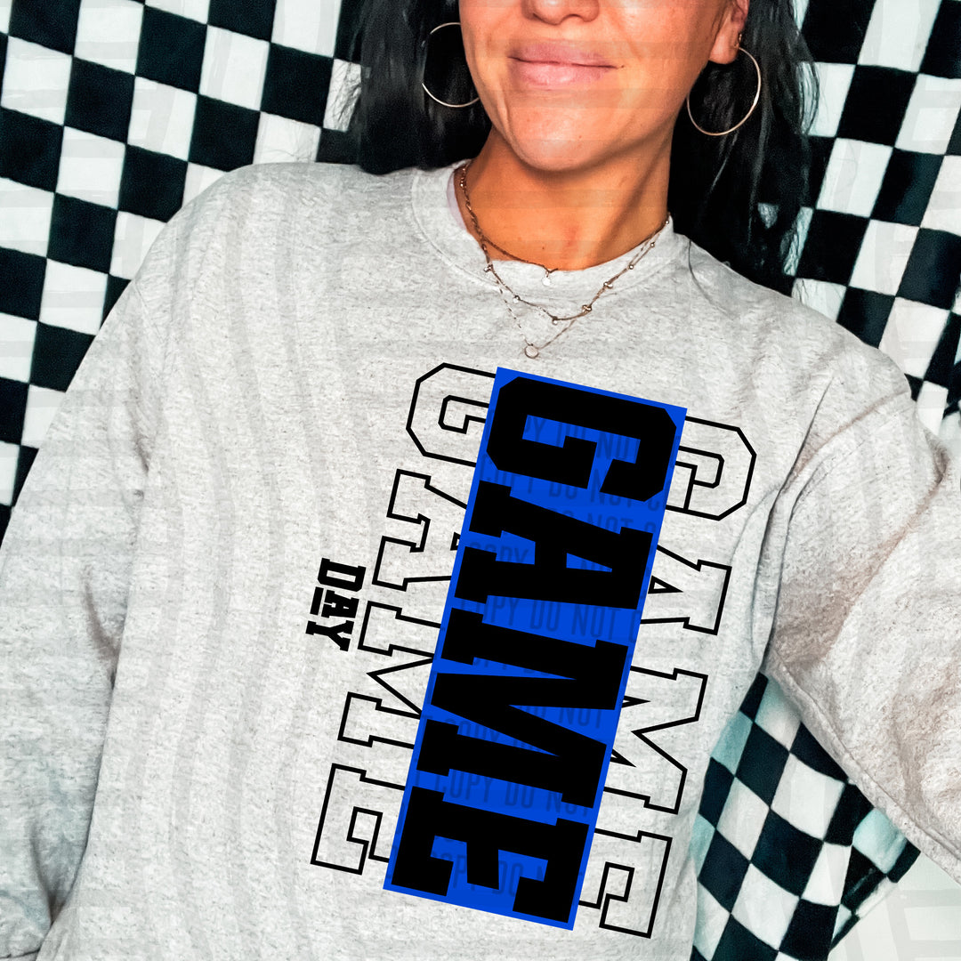 Game Day Stacked DTF Print