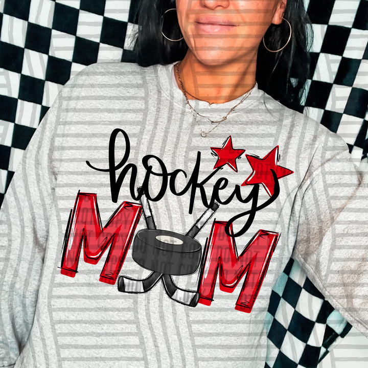 Sports Mom Hockey DTF Print