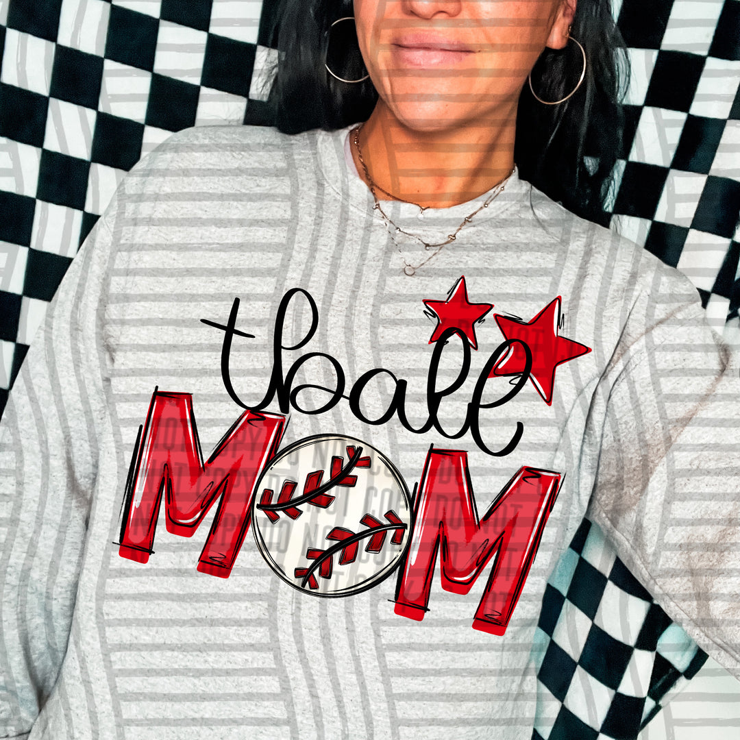 Sports Mom Tball DTF Print