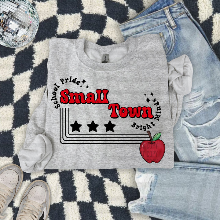 Small Town Apple DTF Print