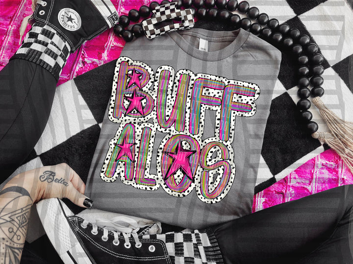 Brushstroke Dots DTF Print