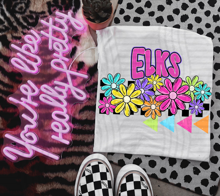 Preppy Bright Floral DTF Print