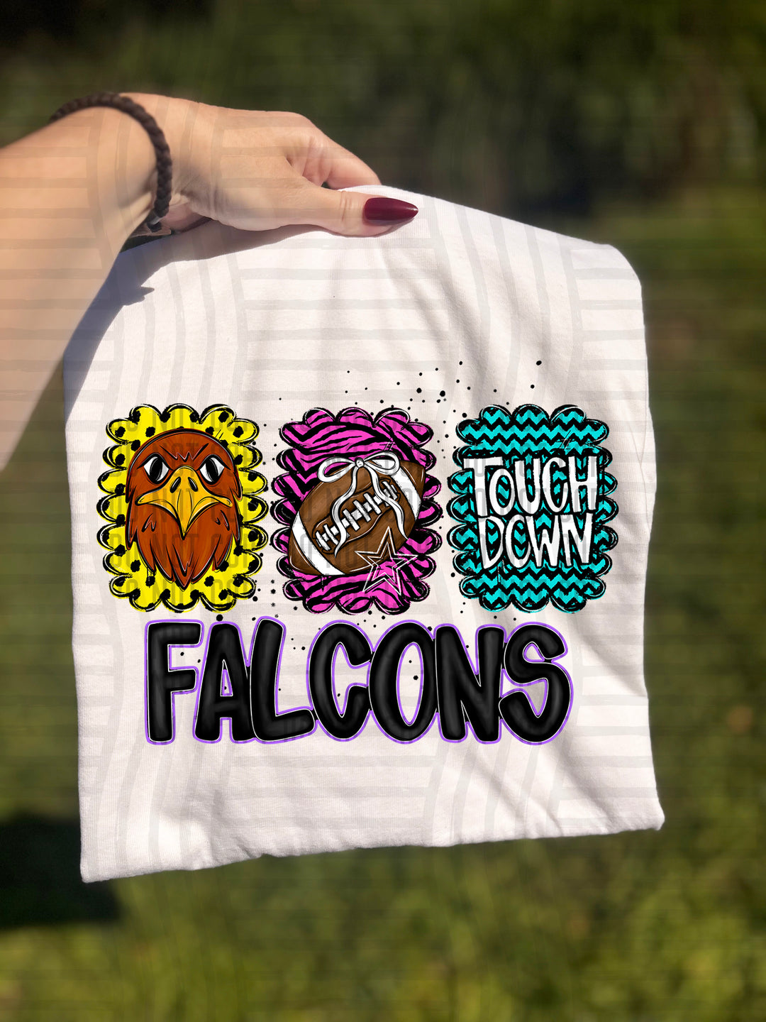 Preppy Bright Trio Mascot Heads DTF Print