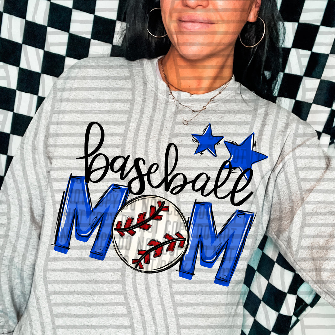 Sports Mom Baseball DTF Print