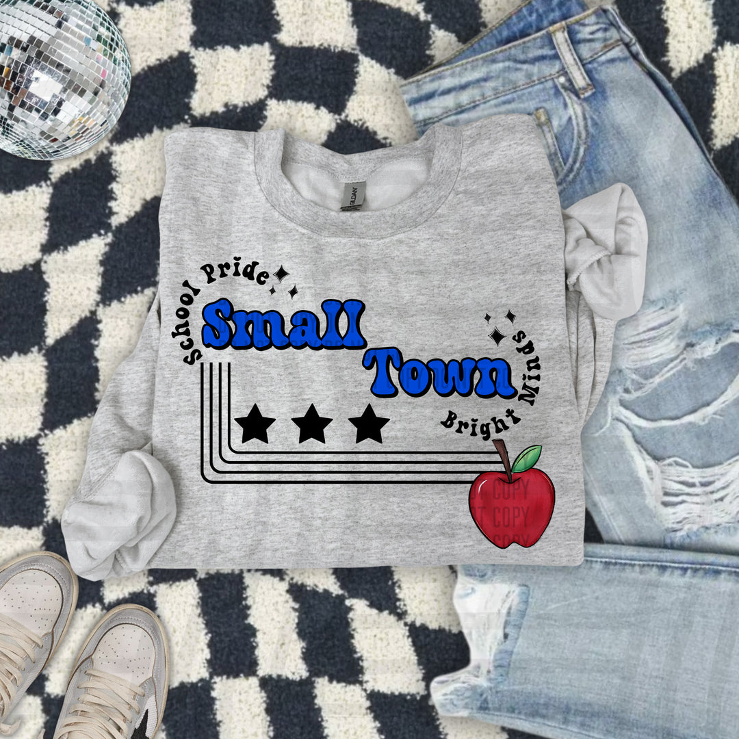 Small Town Apple DTF Print