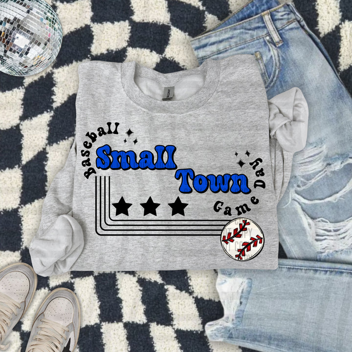 Small Town Baseball DTF Print