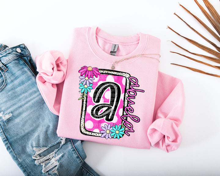 Floral Blooms Mother’s Names DTF Print