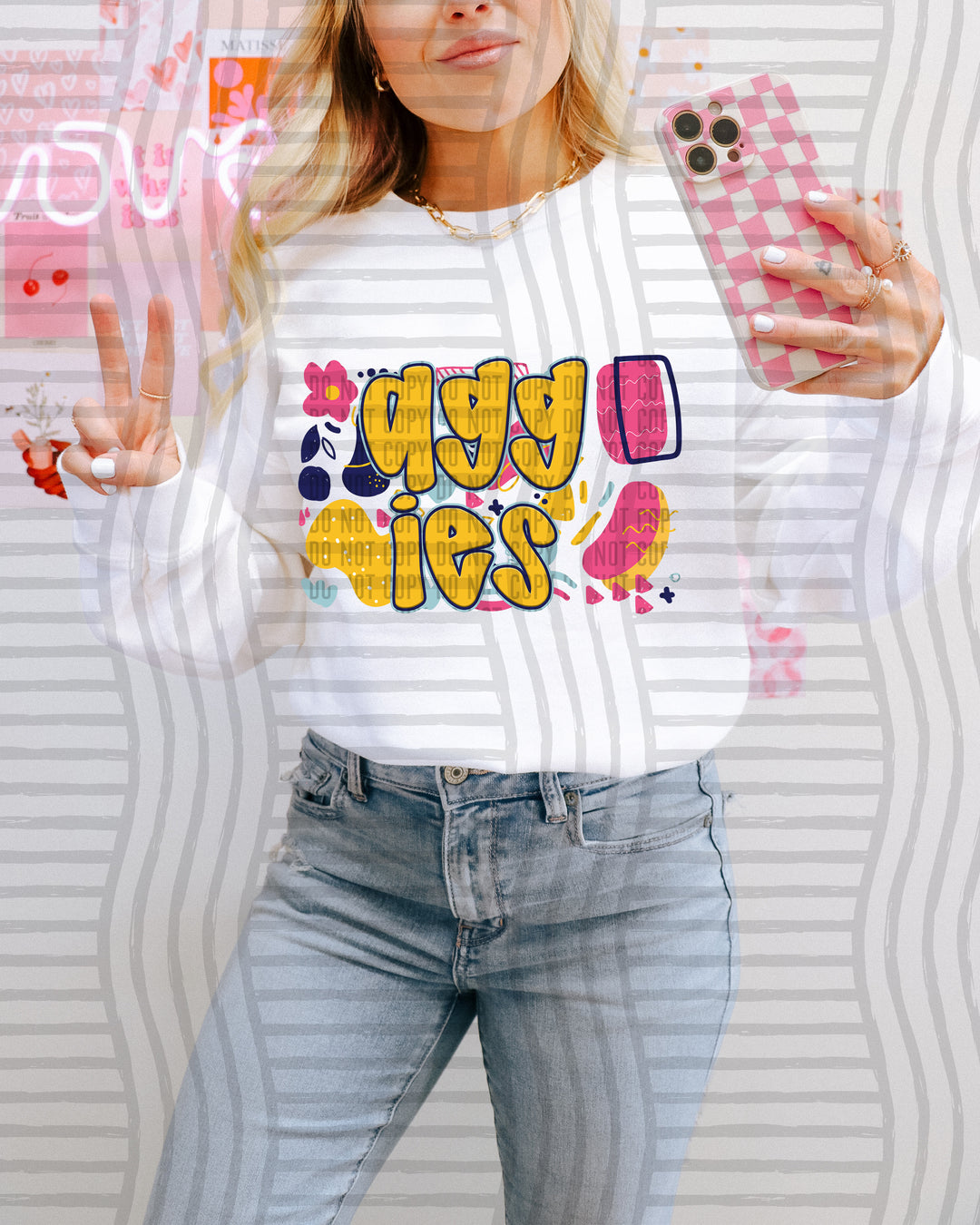 Groovy Mascots DTF Print