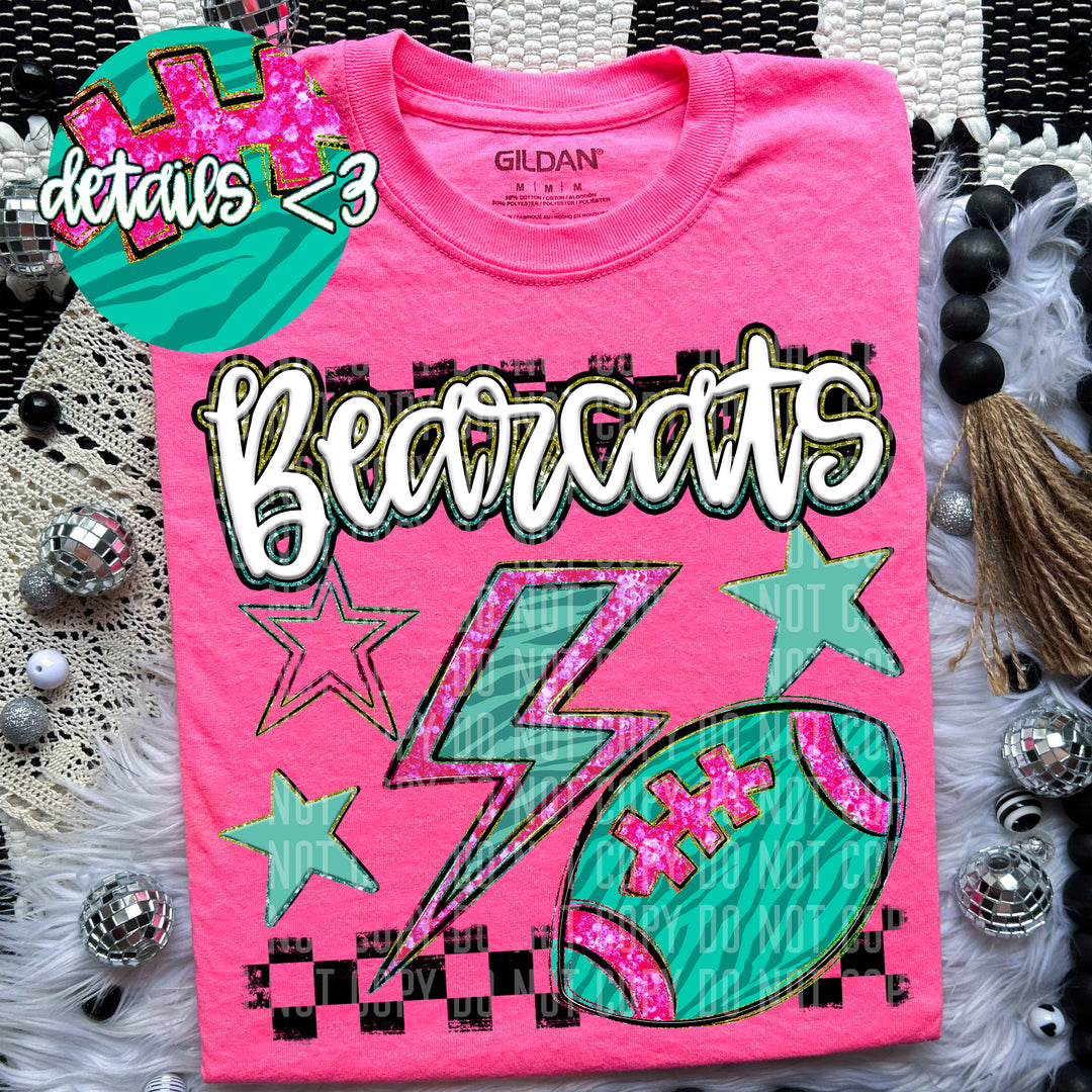 Football Bolt DTF Print