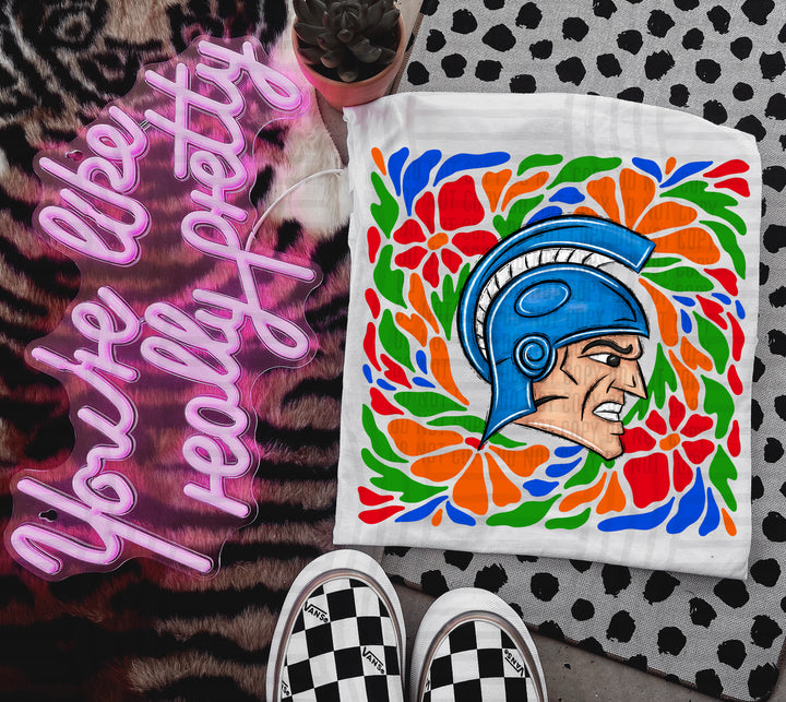 Retro Floral Mascot Heads DTF Print