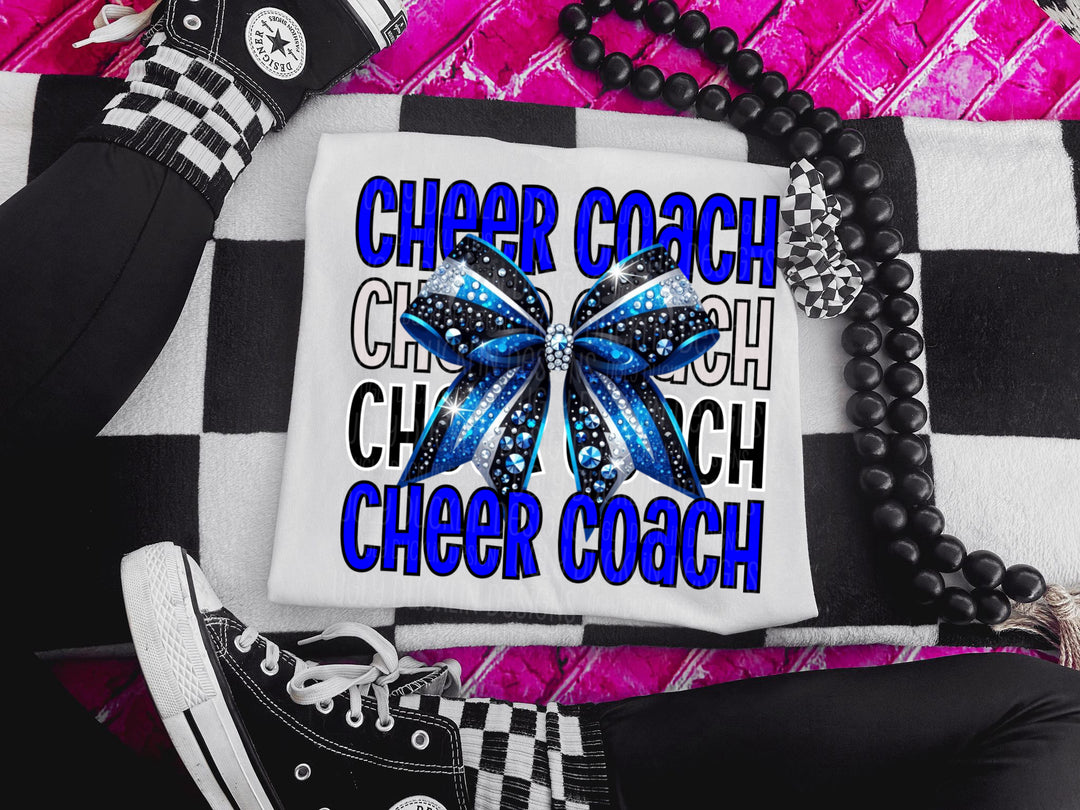 Cheer Coach (Royal Blue and Teal) DTF Print