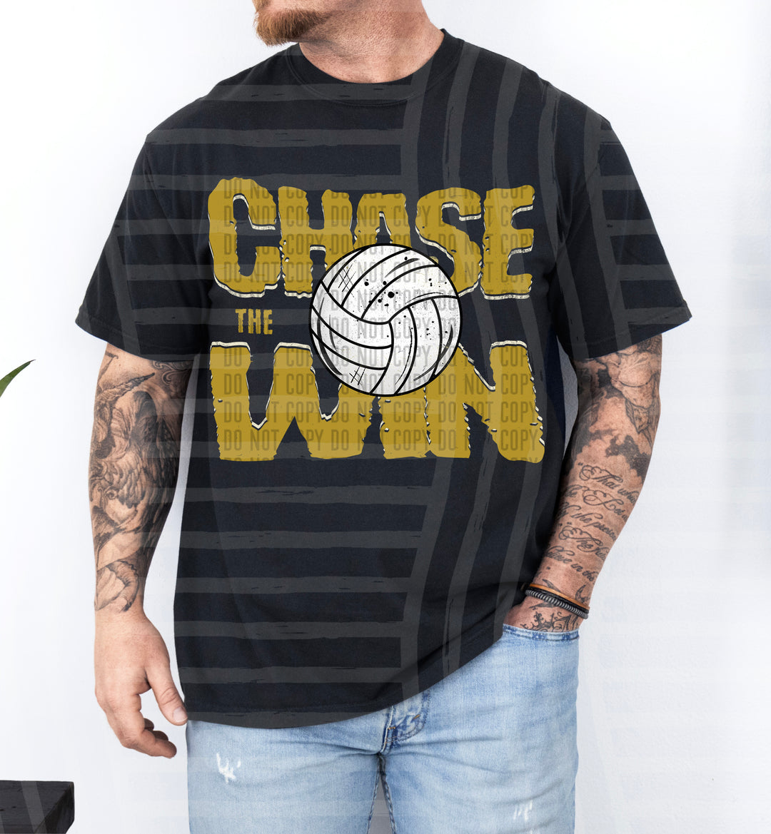 Chase The Win volleyball DTF Print