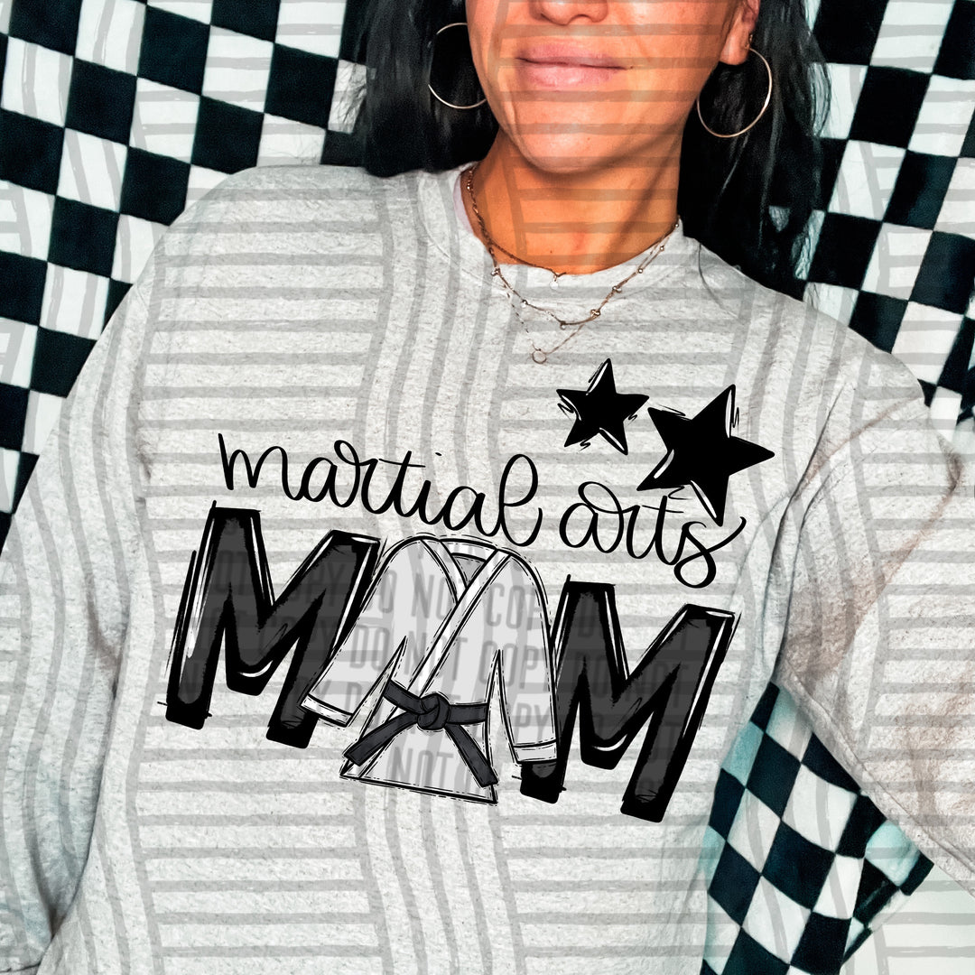 Sports Mom Martial Arts DTF Print