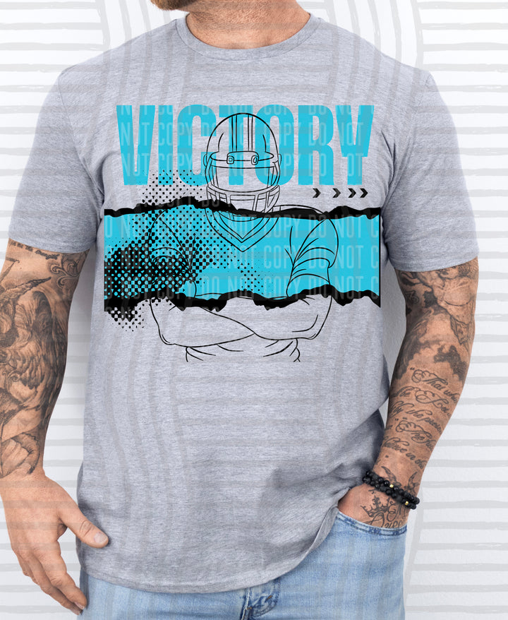 Victory Football Player DTF Print