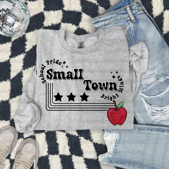 Small Town Apple DTF Print