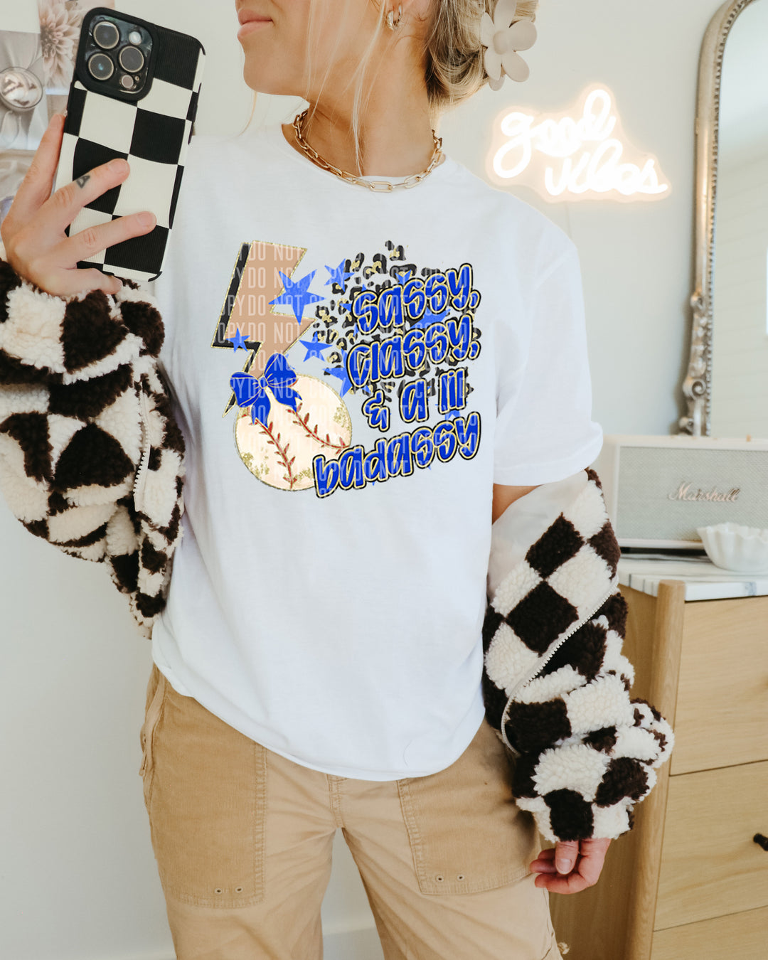Sassy Classy Baseball DTF Print