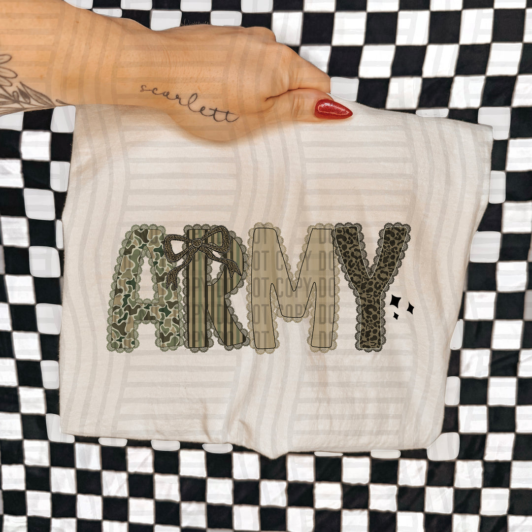 Army DTF Print