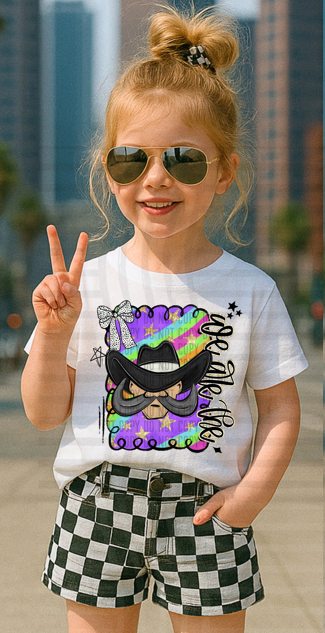 Preppy Swirl Mascot DTF Print