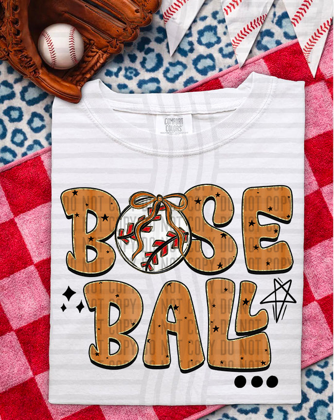 Baseball Retro DTF Print