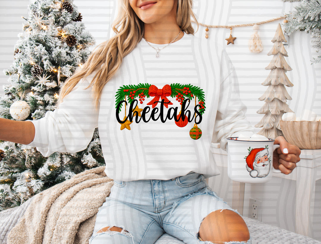 Christmas Wreath Mascots DTF Print