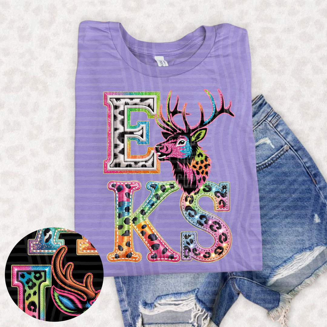 Rainbow Mascot Heads Stacked DTF Print