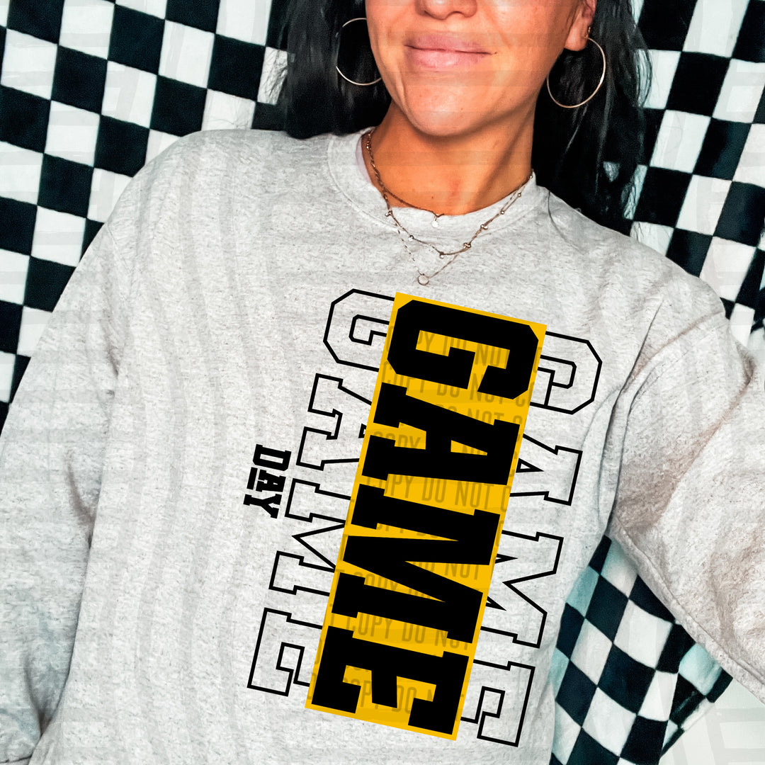 Game Day Stacked DTF Print