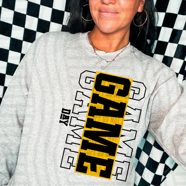 Game Day Stacked DTF Print