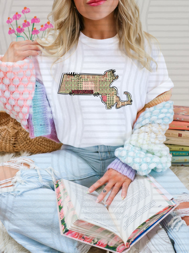 Butterfly Cottage States DTF Print