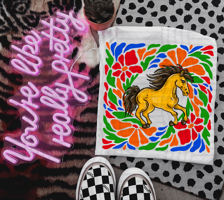 Retro Floral Mascot Heads DTF Print