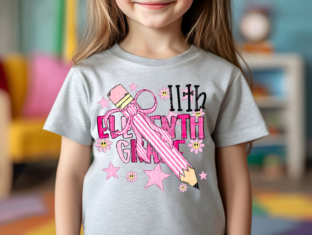 Pencil Bows DTF Print