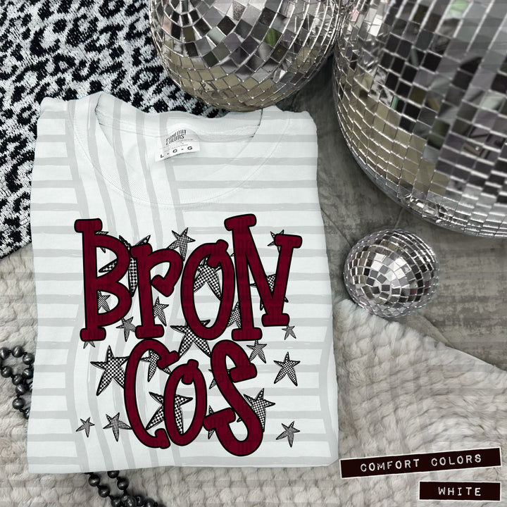 Maroon Staggered DTF Print