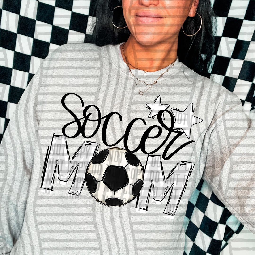 Sports Mom Soccer DTF Print