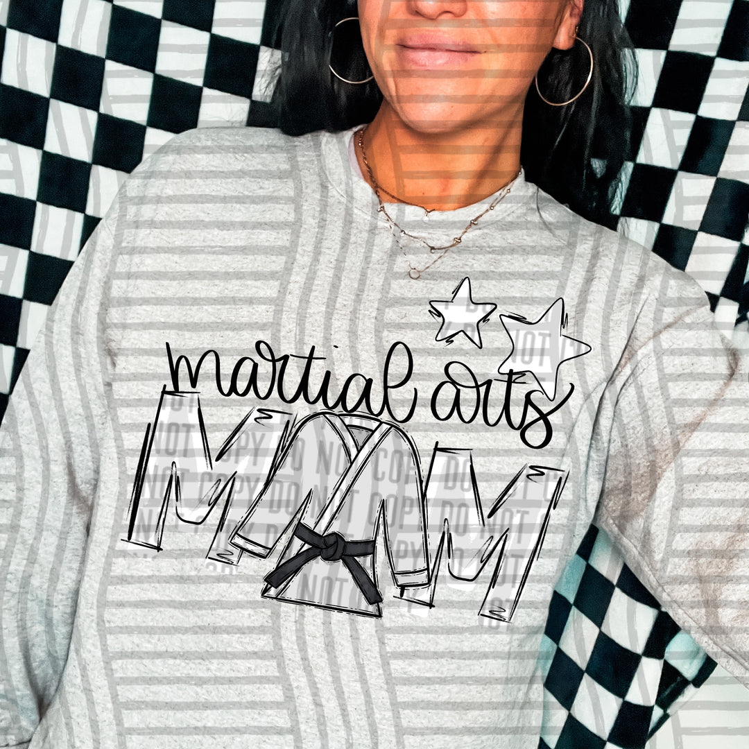 Sports Mom Martial Arts DTF Print