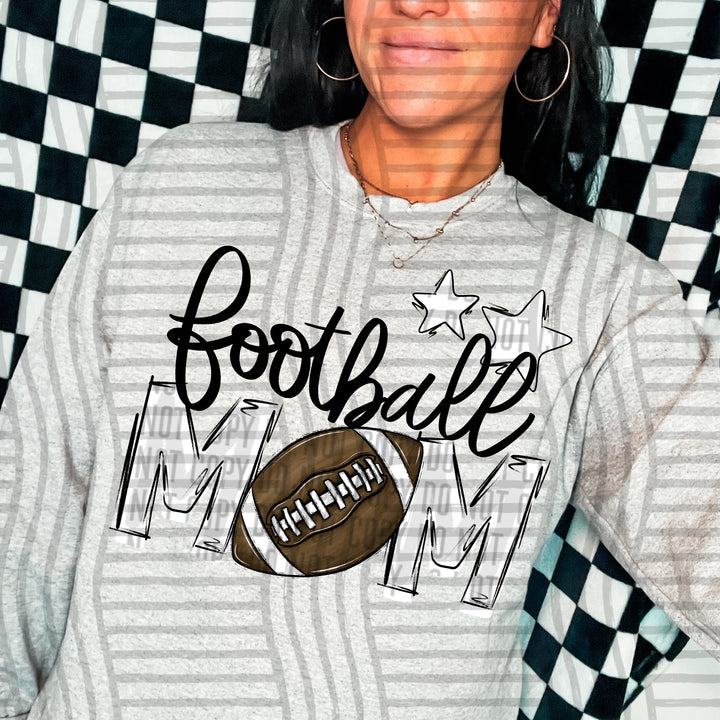 Sports Mom Football DTF Print