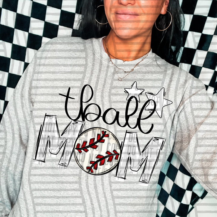 Sports Mom Tball DTF Print