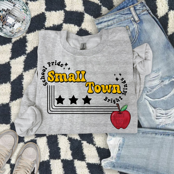 Small Town Apple DTF Print