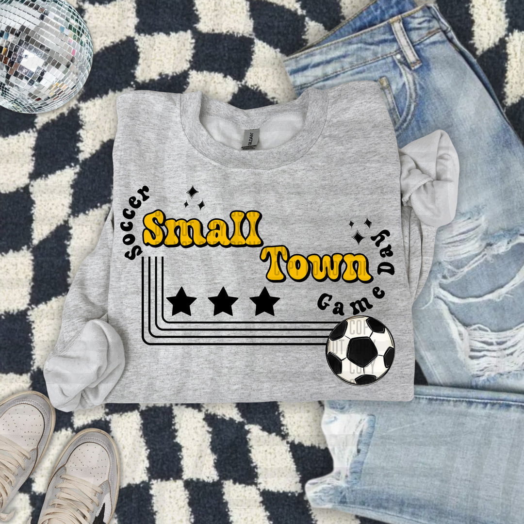 Small Town Soccer DTF Print