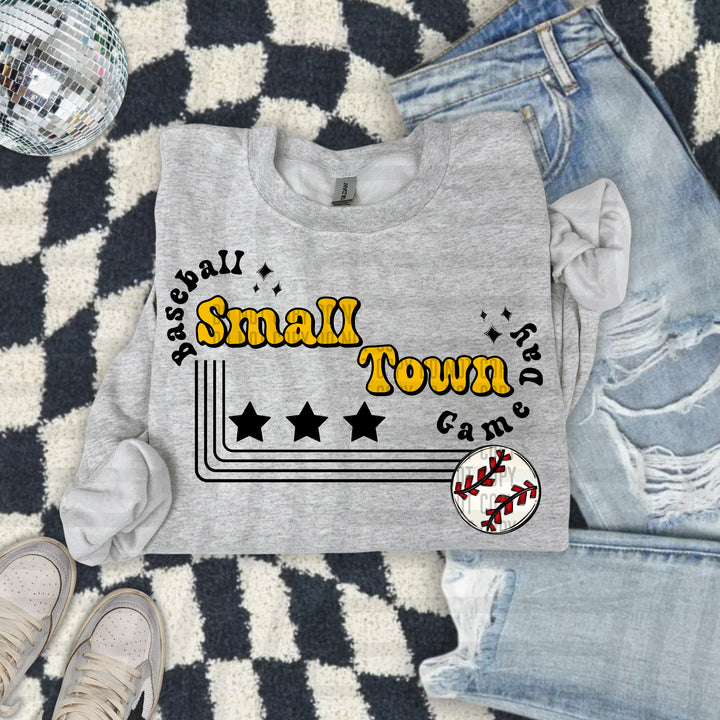 Small Town Baseball DTF Print